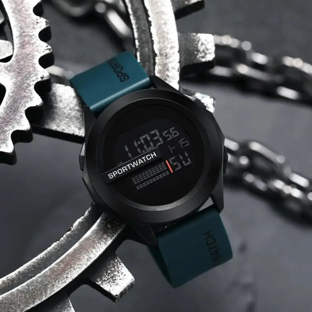 TitanX Pulse – Reloj Deportivo Digital LED Multifunción para Hombre
