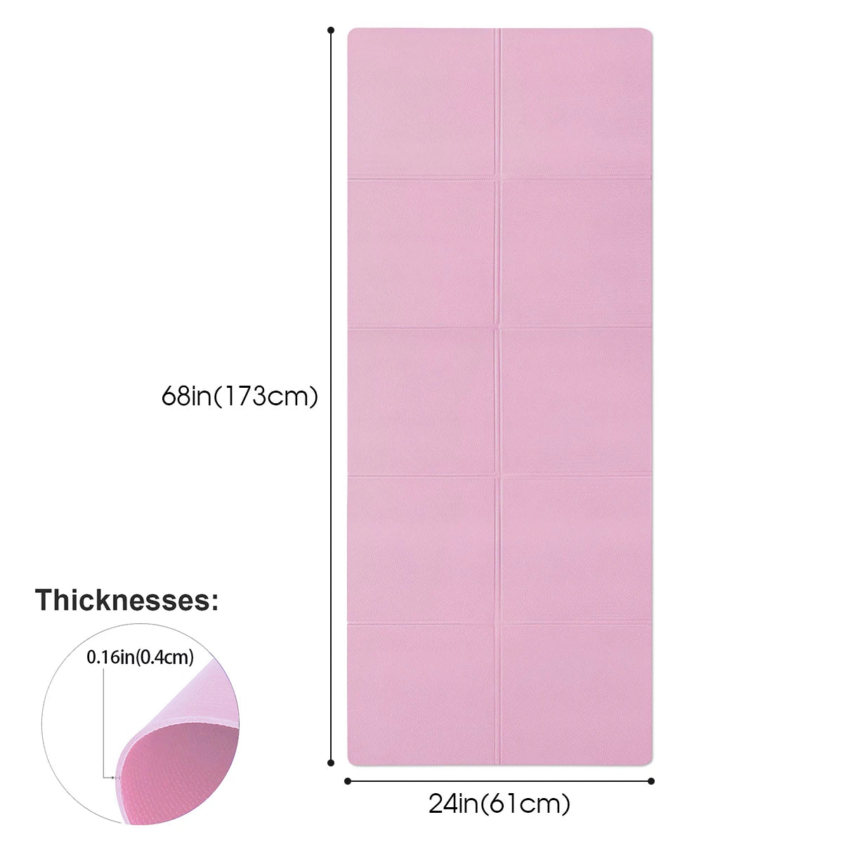 Esterilla de Yoga EVA 4 mm Antideslizante 🧘‍♂️