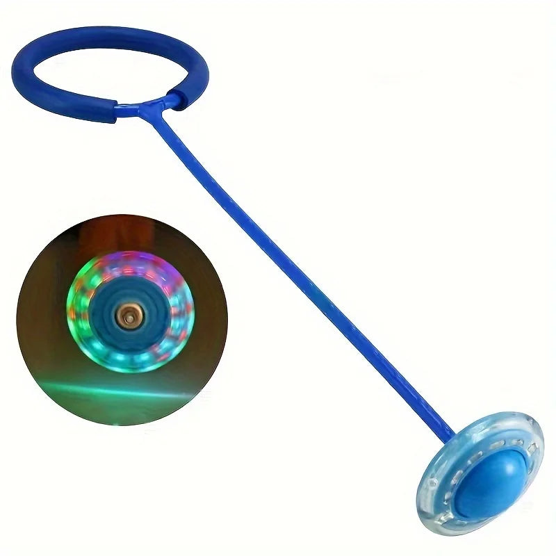 Pelota Saltarina con Aro Luminoso LED Plegable