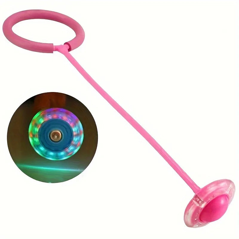 Pelota Saltarina con Aro Luminoso LED Plegable