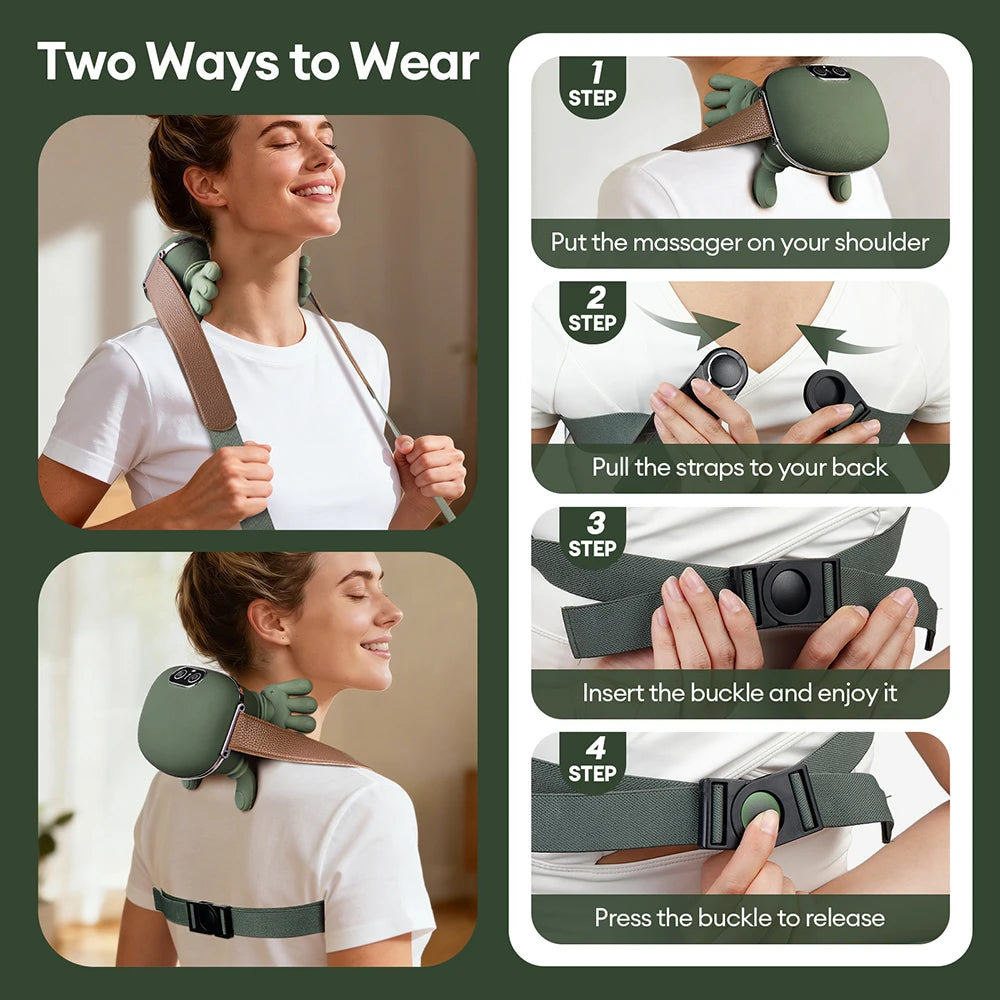 Cuello de Nube-Masajeador Inteligente para Cuello y Hombros