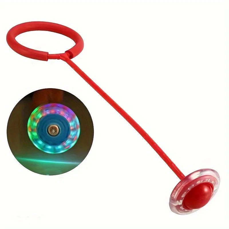 Pelota Saltarina con Aro Luminoso LED Plegable