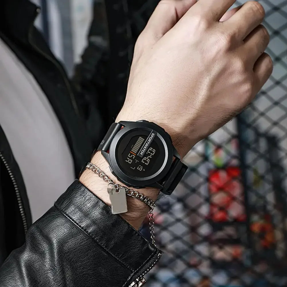 TitanX Pulse – Reloj Deportivo Digital LED Multifunción para Hombre