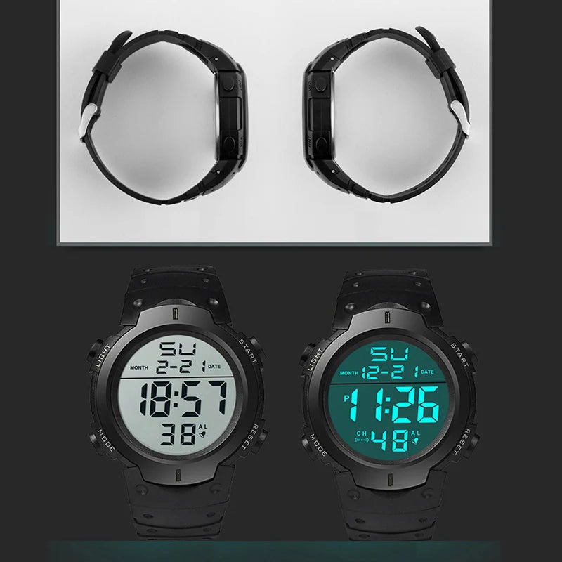 Men Sport LED Watches Top Brand MenPowerPulse X