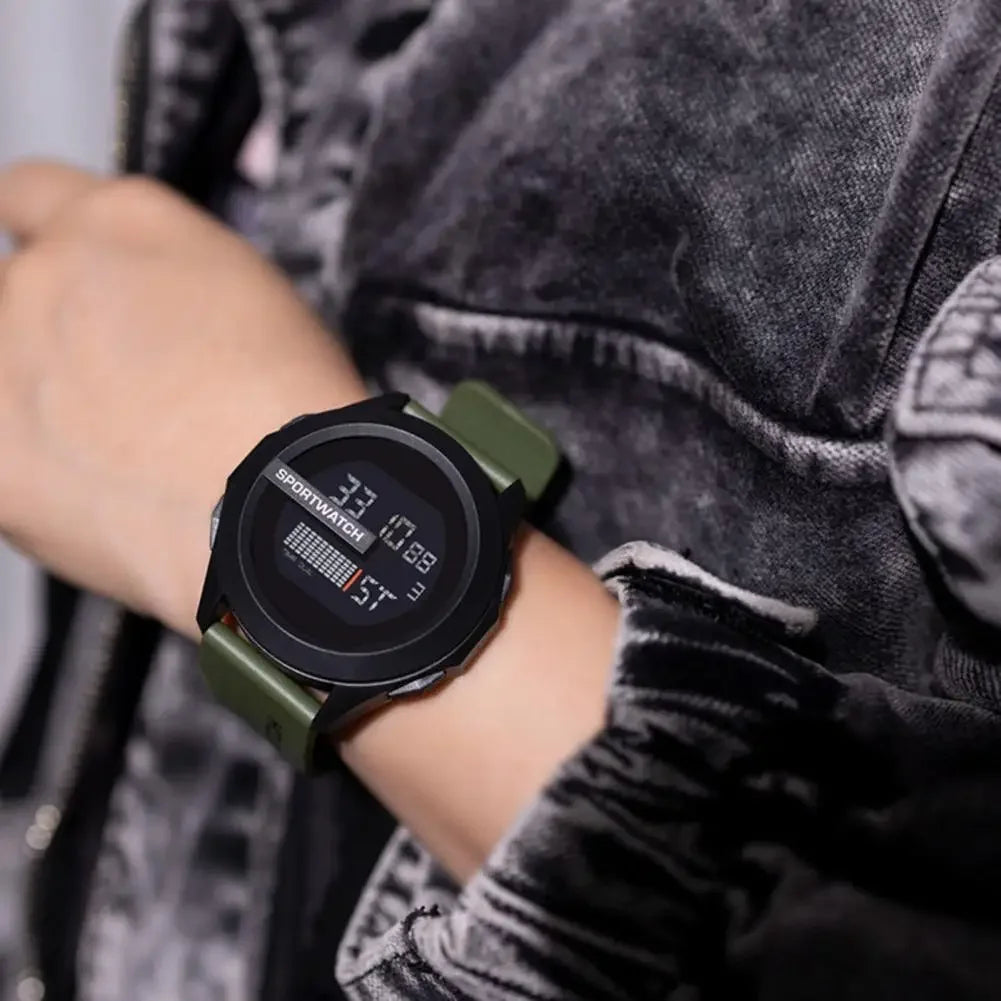 TitanX Pulse – Reloj Deportivo Digital LED Multifunción para Hombre