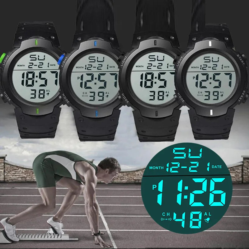 Men Sport LED Watches Top Brand MenPowerPulse X