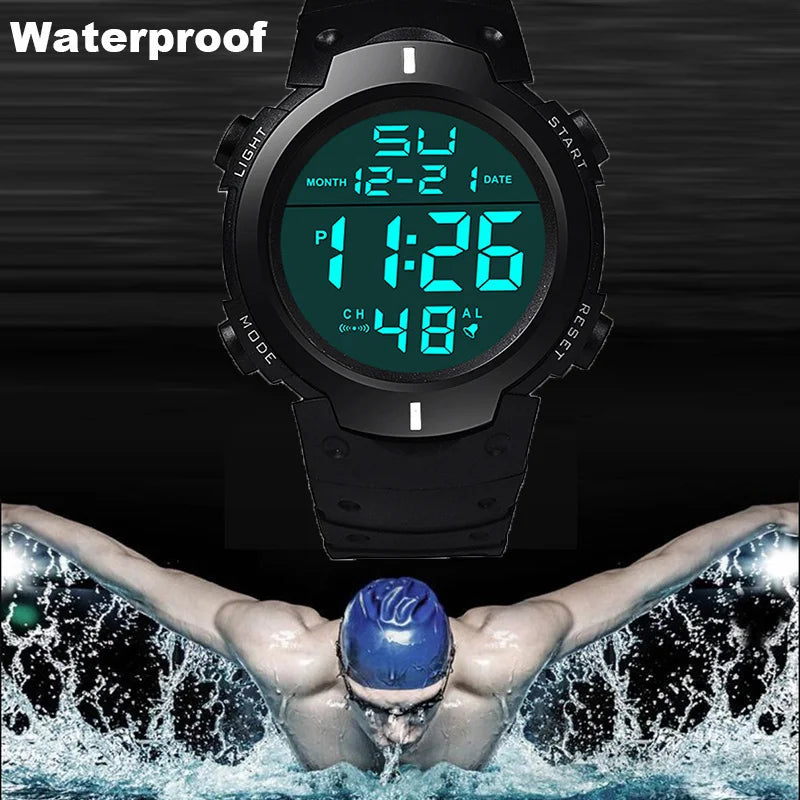 Men Sport LED Watches Top Brand MenPowerPulse X