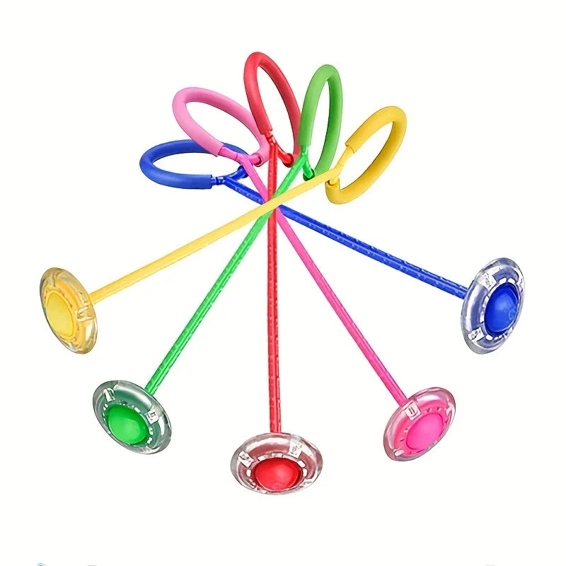Pelota Saltarina con Aro Luminoso LED Plegable