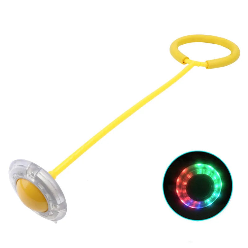 Pelota Saltarina con Aro Luminoso LED Plegable
